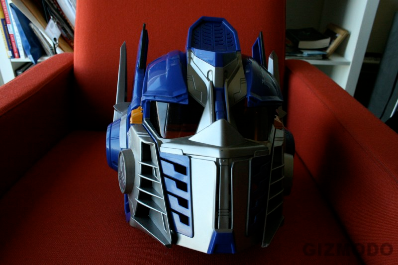 Illustration for article titled Optimus Prime Voice-Changing Helmet and Battle Blaster Review